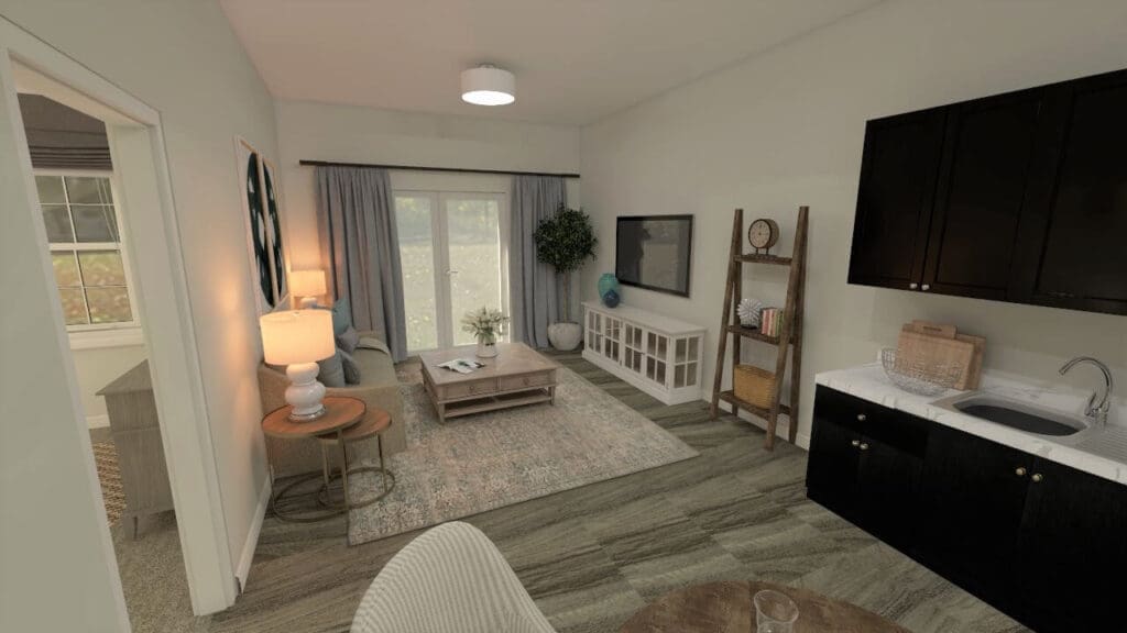 Rendering of Residents Room at Calumet Trace
